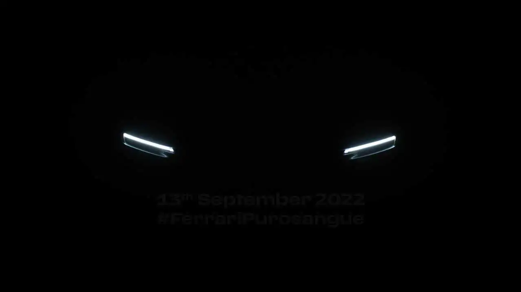 Bức ảnh Teaser bí ẩn về Ferrari Purosangue trên trang Twitter của hãng